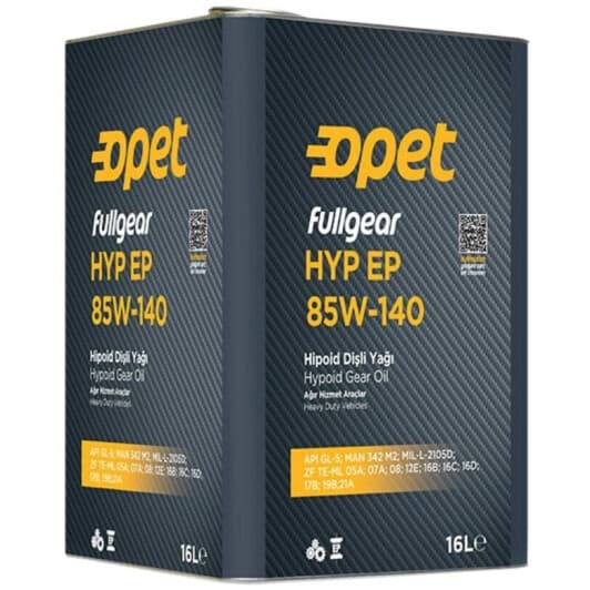 Трансмісійна олива Opet FullGear HYP EP GL-5 85W-140 мінеральна