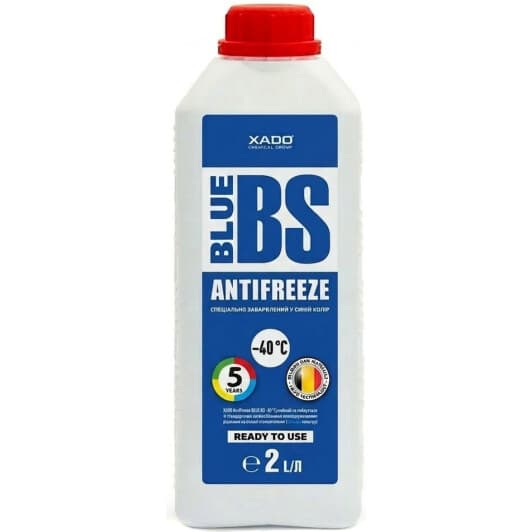 Xado Blue BS синій -40 °C, 2 л (XA50205) готовий антифриз