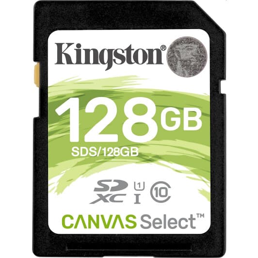 Карта памяти Kingston Canvas Select SDXC 128 ГБ