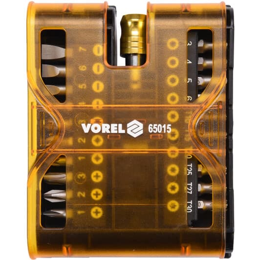 Набор бит с держателем Vorel 65015 20 шт.