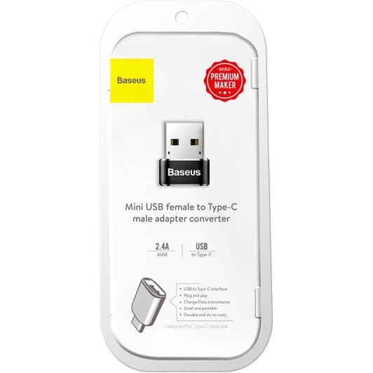 Переходник Baseus CAAOTG-01 USB - USB type-C
