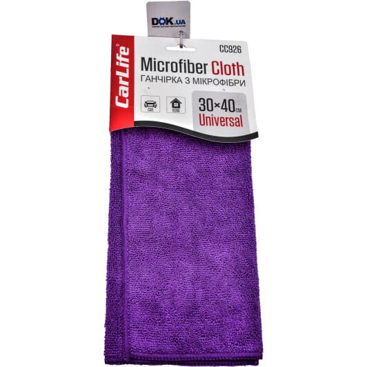 Салфетка Carlife CC926 микрофибра 30х40 см