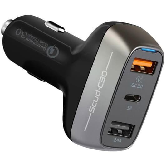 Usb зарядка в авто Promate SCUD-C30