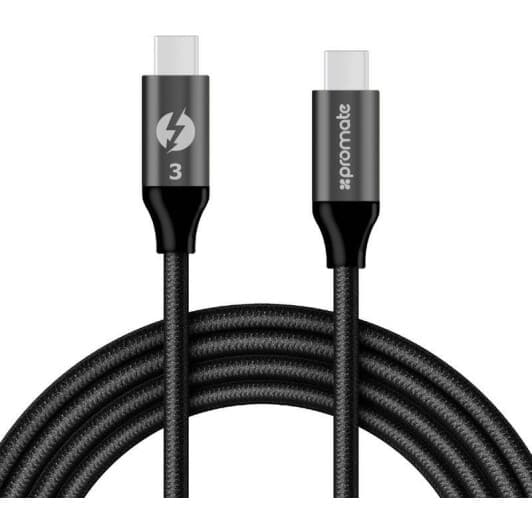 Кабель Promate THUNDERLINK-C20-BLACK USB type-C - USB type-C 1 м