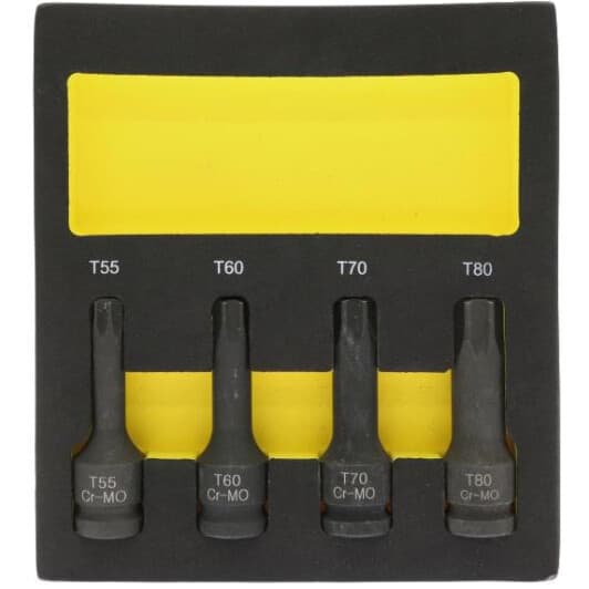 Набор торцевых головок Starline NRF1ET166 1/2" (4 пр.)