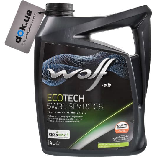 Wolf Ecotech SP/RC G6 5W-30 (4 л) моторна олива