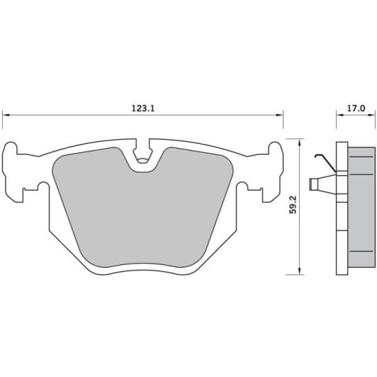 BDS363 Starline Гальмівні колодки