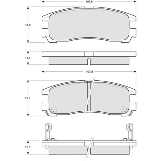 BDS230 Starline Тормозные колодки