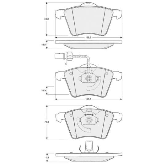BDS354 Starline Тормозные колодки
