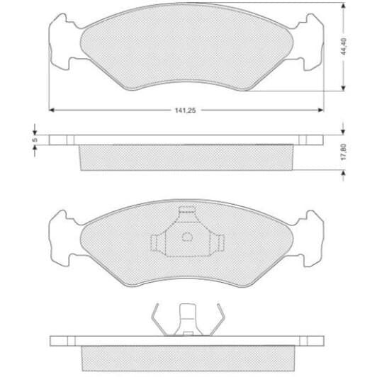 BDS040 Starline Тормозные колодки