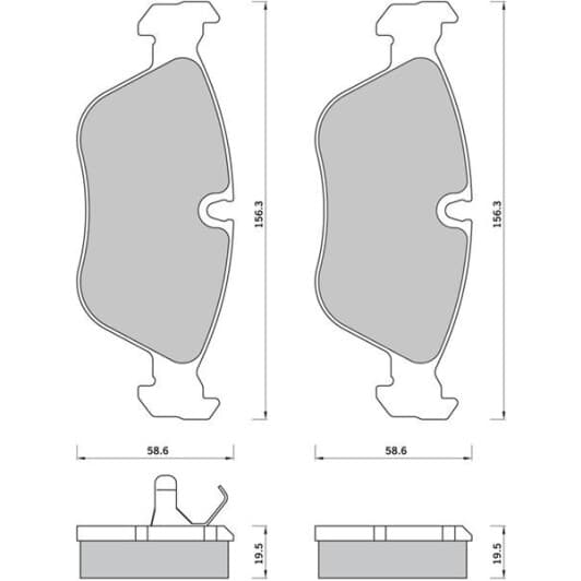 BDS391 Starline Гальмівні колодки