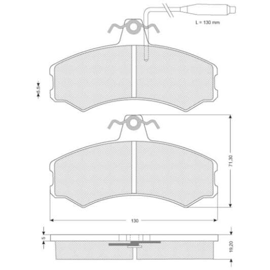 BDS108 Starline Тормозные колодки