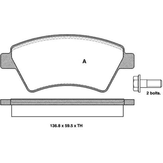 BDS329 Starline Тормозные колодки