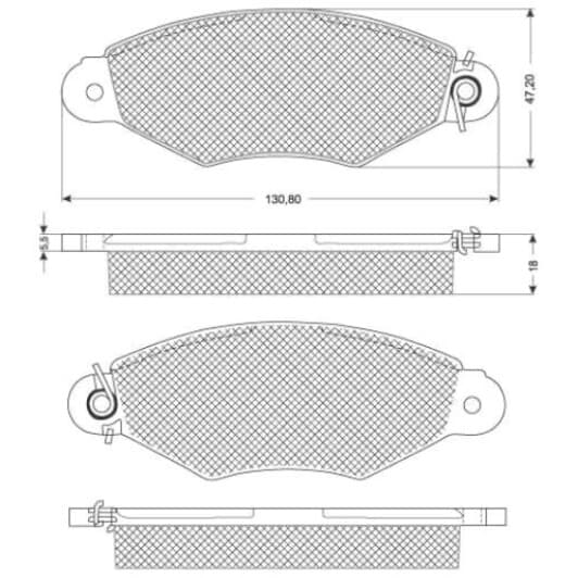 BDS181 Starline Тормозные колодки