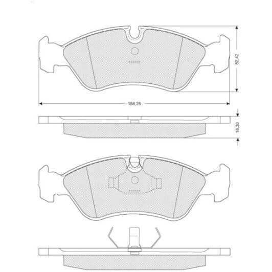 BDS037 Starline Тормозные колодки