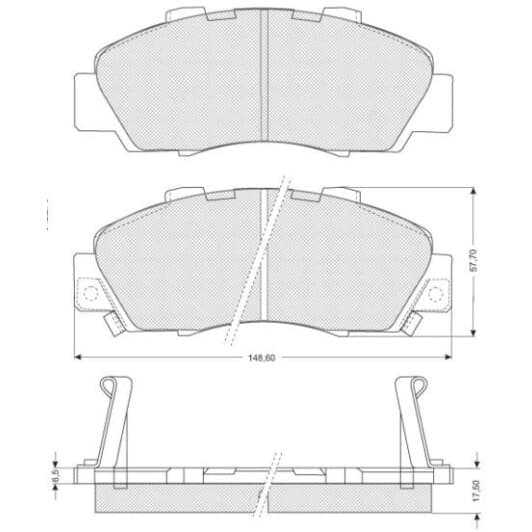 BDS214 Starline Тормозные колодки