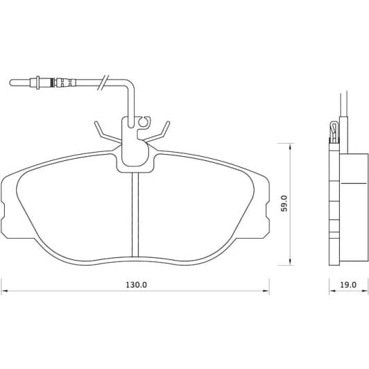 BDS096 Starline Тормозные колодки