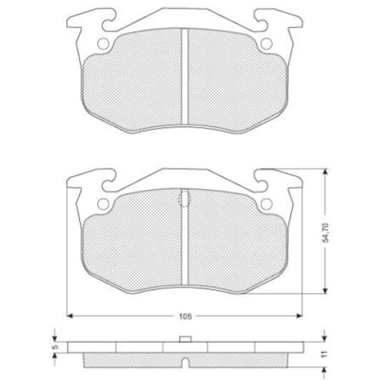 BDS055 Starline Тормозные колодки