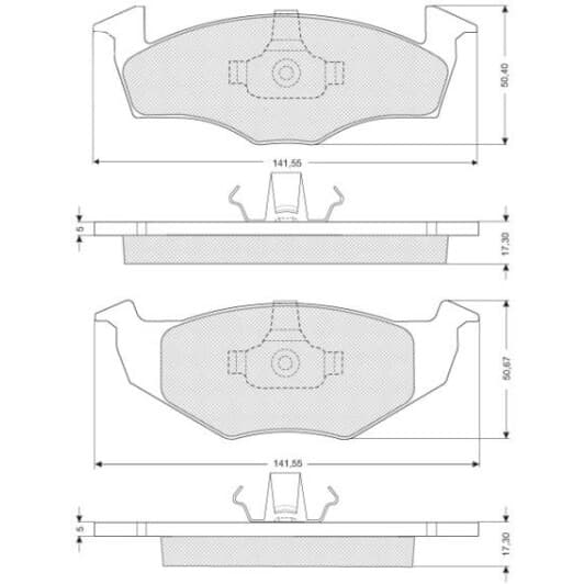 BDS006S Starline Гальмівні колодки