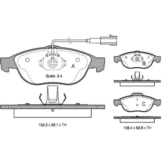 BDS303 Starline Тормозные колодки