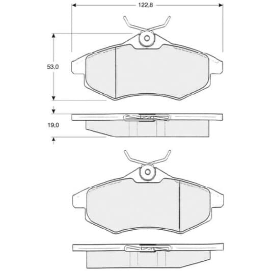 BDS319 Starline Тормозные колодки