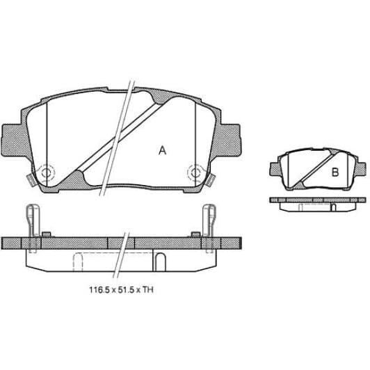 BDS321 Starline Гальмівні колодки