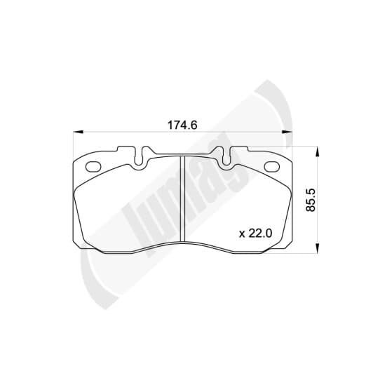 291220090210 Lumag Тормозные колодки