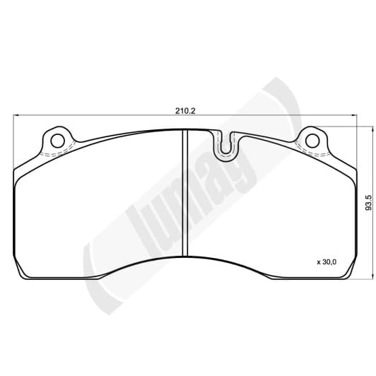 291810090100 Lumag Гальмівні колодки для Volvo 740