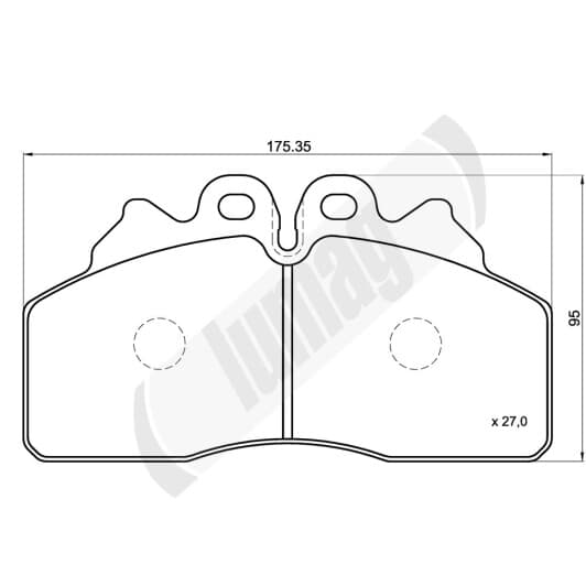 292560090100 Lumag Тормозные колодки