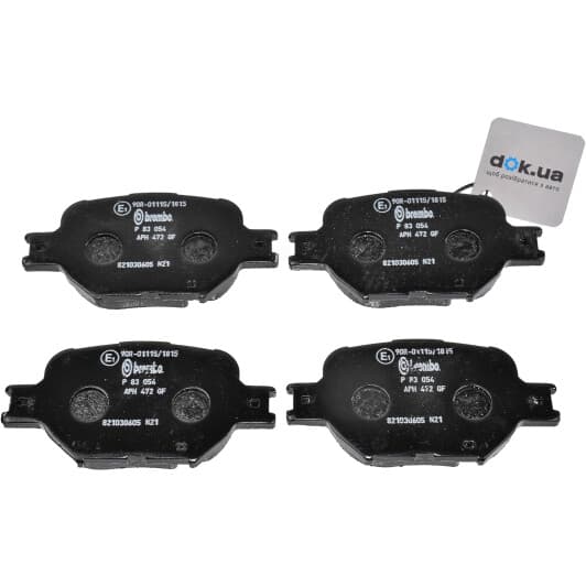 P 83 054 Brembo Тормозные колодки