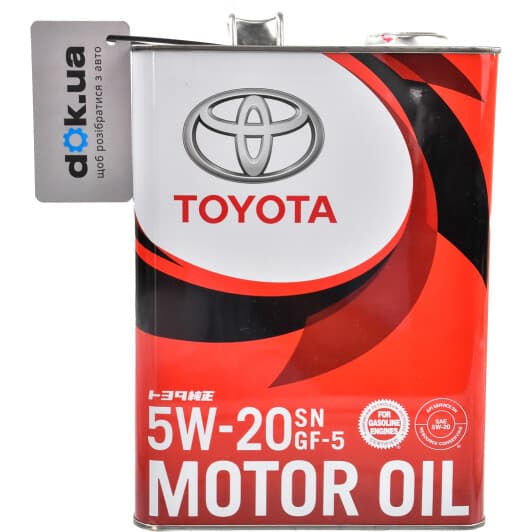 Toyota SN/GF-5 5W-20 (4 л) моторна олива