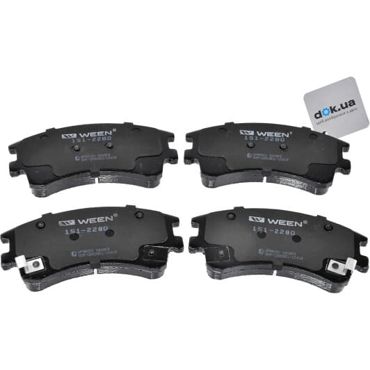 1512280 WEEN Тормозные колодки