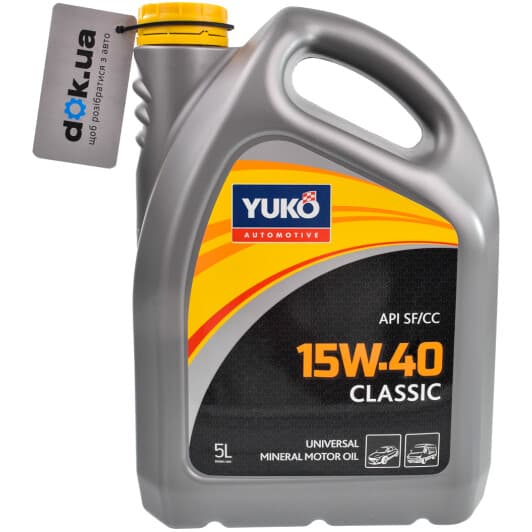 Yuko Classic 15W-40 (5 л) моторное масло