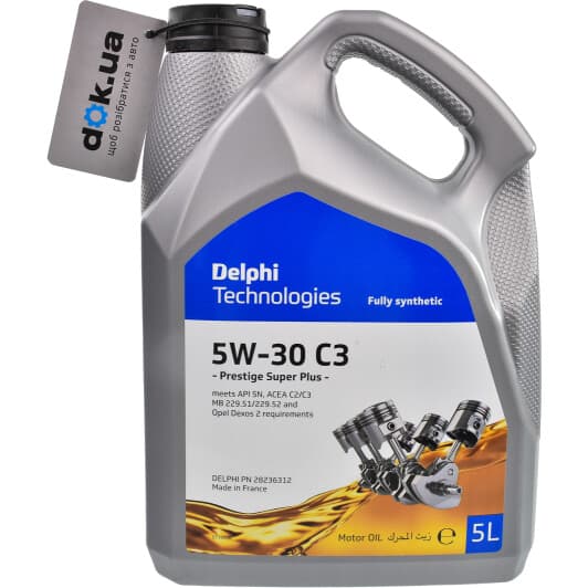 Delphi Prestige Super Plus C3 5W-30 (5 л) моторное масло