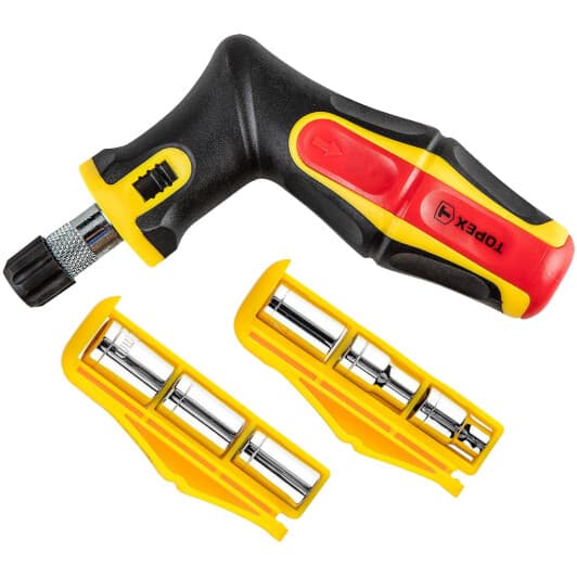 Викрутка реверсивна з набором бит Topex 39D893