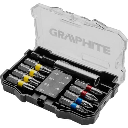 Набор бит с держателем Graphite 56h614 8 шт.