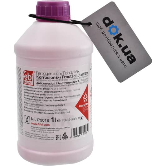 Febi G12++ фиолетовый -35 °C готовый антифриз