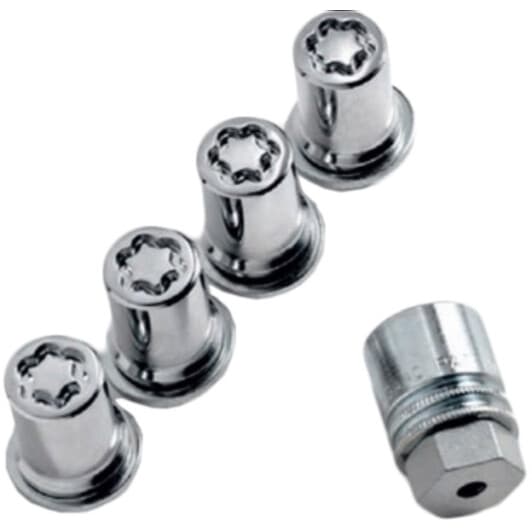 Комплект гайок-секреток із ключем Toyota pw45600004