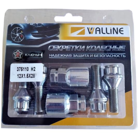 Комплект болтів-секреток із ключем WALLINE 375110h2