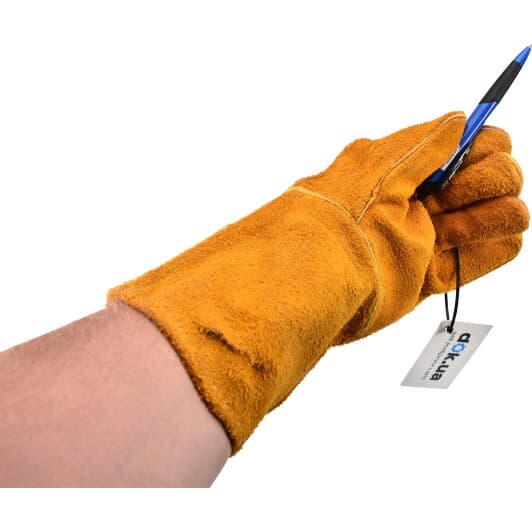 Перчатки рабочие Intertool замшевые желтые