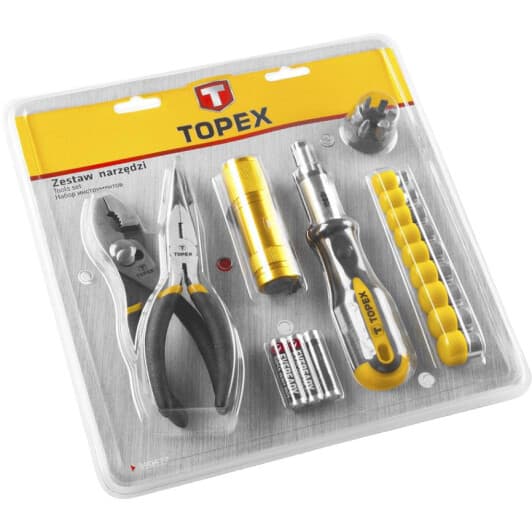 Набір інструментів Topex 39D527 1/4" 22 од.