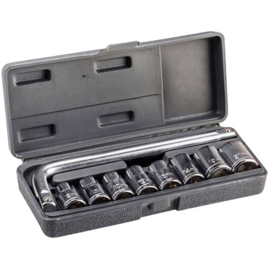 Набор торцевых головок и комплектующих Top Tools 38D230 1/2" (9 пр.)