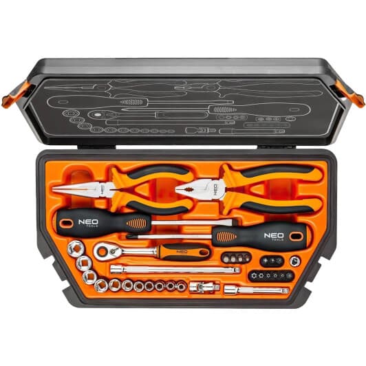 Набор инструментов Neo Tools 08-631 1/4" 33 шт.