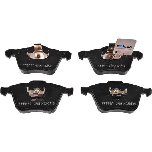 2701XC90F16 Febest Тормозные колодки