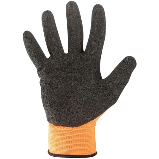 Рукавички робочі Neo Tools трикотажні з латексним покриттям помаранчеві