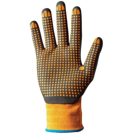 Рукавички робочі Neo Tools нейлонові з нітрилові покриттям помаранчеві