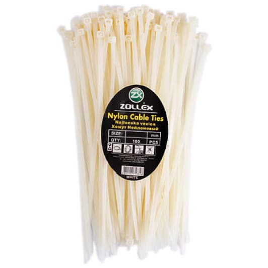 Стяжка Zollex 2800624 350 мм 4,8 мм 100 шт