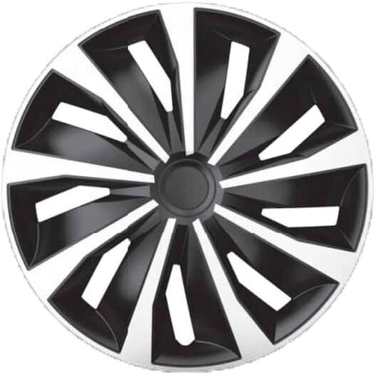 Комплект колпаков на колеса Argo Grip цвет серебристый + черный R13