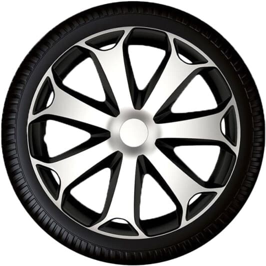 Комплект ковпаків на колеса Argo Mega колір сріблястий + чорний R14