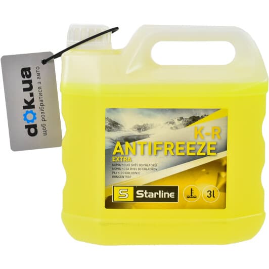 Starline Extra K-R жовтий 3 л (NAKR-3) концентрат антифризу